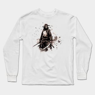 samurai ink warrior Long Sleeve T-Shirt